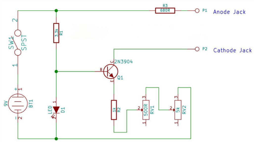 The circuit diagram I used for the project