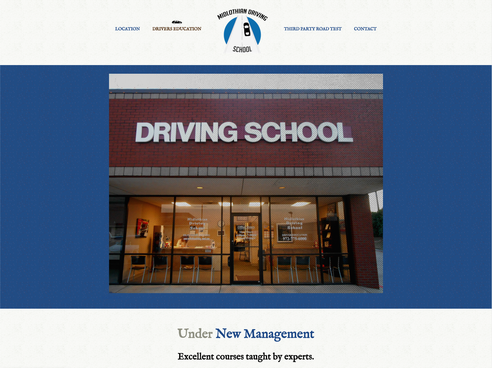 The driving school website