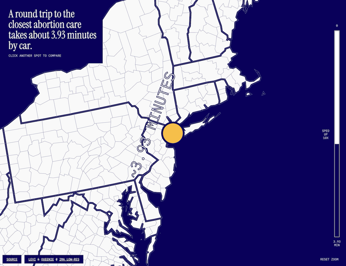 New York abortion map